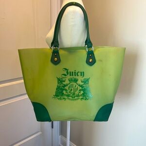 Juicy Couture green jelly tote